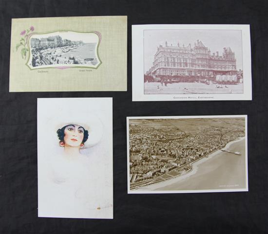 Eastbourne postcards - late Victorian, Edward VII, George V and later,